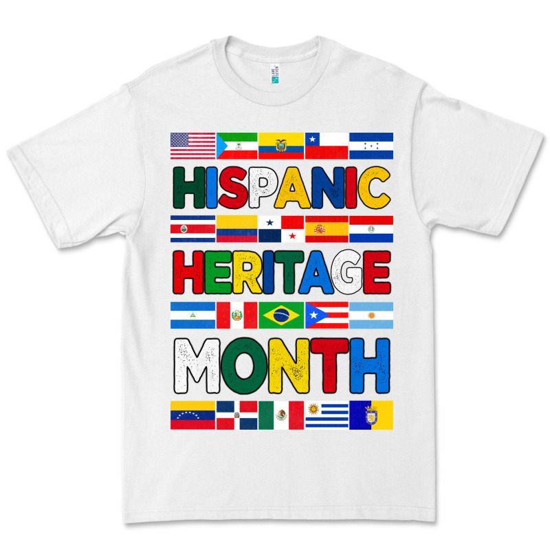 Hispanic Haritage Month Flags Premium Tee by BundleAndBundleShop | Teevron