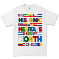 White hispanic haritage month flags Premium Tee - BundleAndBundleShop