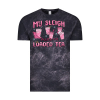Cloud Black my sleigh runs on loaded tea Vintage Tee - MaliasSmallBusiness