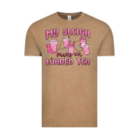 Vintage Coffee my sleigh runs on loaded tea Vintage Tee - MaliasSmallBusiness