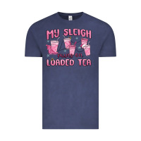 Vintage Denim my sleigh runs on loaded tea Vintage Tee - MaliasSmallBusiness