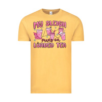 Vintage Mustard my sleigh runs on loaded tea Vintage Tee - MaliasSmallBusiness