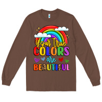 Chestnut name vibrant positivity rainbow art Long Sleeve Tee - LillyAllenDesigns