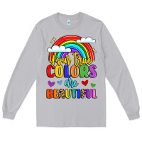 Moon Dust name vibrant positivity rainbow art Long Sleeve Tee - LillyAllenDesigns