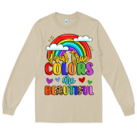 Mushroom name vibrant positivity rainbow art Long Sleeve Tee - LillyAllenDesigns