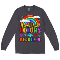 Smoke name vibrant positivity rainbow art Long Sleeve Tee - LillyAllenDesigns