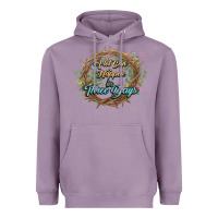 Lavender Crown of thorns Easter Day Heavyweight Hoodie - HowdyJamesFarm