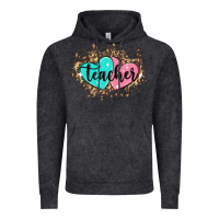 Vintage Black heart teacher Vintage Hoodie - MaliasSmallBusiness