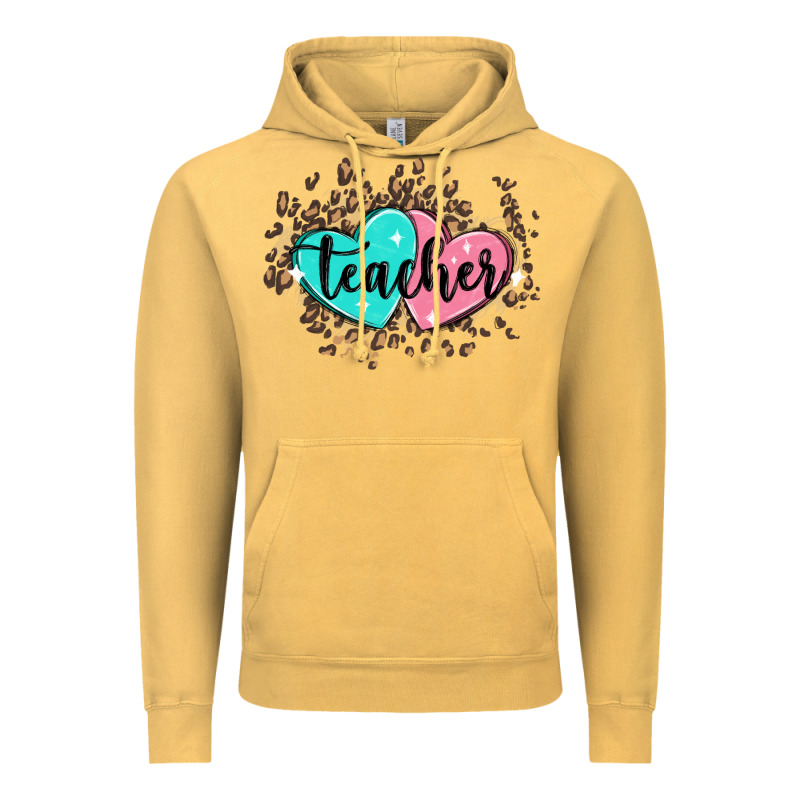 Heart Teacher Vintage Hoodie by MaliasSmallBusiness | Teevron
