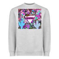 Heather Grey mama cowboy western animal pattern neon Heavyweight Sweatshirt - LillyAllenDesigns