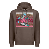 Coffee cancer awareness anchor Premium Hoodie - CowGirlArtShop