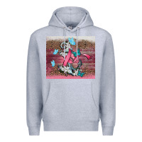 Heather Grey cancer awareness anchor Premium Hoodie - CowGirlArtShop