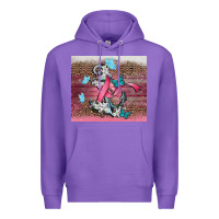 Purple cancer awareness anchor Premium Hoodie - CowGirlArtShop