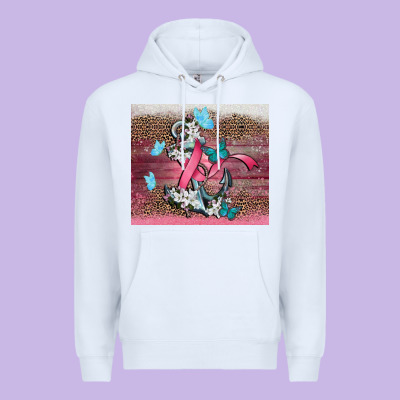 Cancer Awareness Anchor Premium Hoodie Designed By Cowgirlartshop