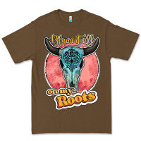 Cacao blame it all on my roots bull skull black Premium Tee - JahusDesignShop
