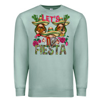 Seafoam Let's fiesta with gnomies Mexico Premium Sweatshirt - HowdyJamesFarm