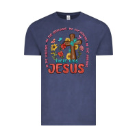 Vintage Denim in the waiting there was jesus Vintage Tee - MaliasSmallBusiness