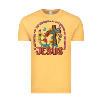 Vintage Mustard in the waiting there was jesus Vintage Tee - MaliasSmallBusiness