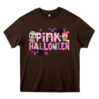 Chocolate Brown pink halloween Heavy Core Tee - AdoDesignShop