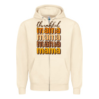 Sandshell Thankful mama Zipper Hoodie - NancyCooperArtShop