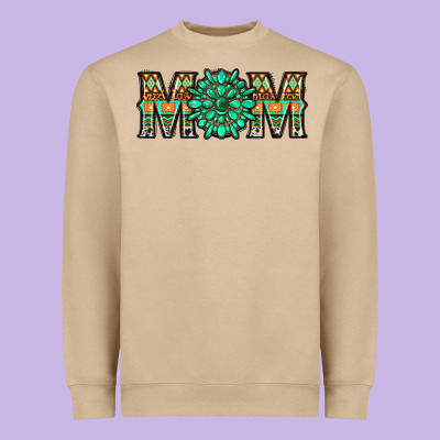 Gemstone Aztec Mom Heavyweight Sweatshirt Designed By Lillyallendesigns
