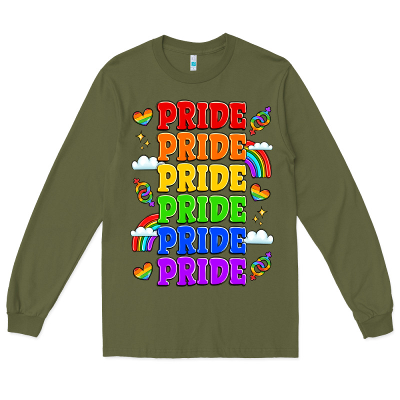 Rainbow Pride Celebration Long Sleeve Tee by LillyAllenDesigns | Teevron