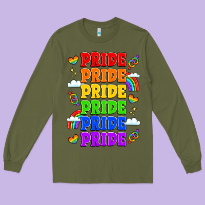 Rainbow Pride Celebration Long Sleeve Tee Designed By Lillyallendesigns