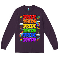 Plum rainbow pride celebration Long Sleeve Tee - LillyAllenDesigns
