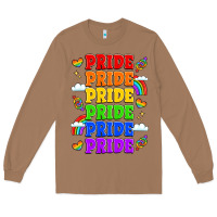 Toasted Coconut rainbow pride celebration Long Sleeve Tee - LillyAllenDesigns