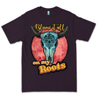 Plum blame it all on my roots white Premium Tee - JahusDesignShop