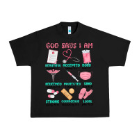 Black god says i am nurse Urban Heavy Tee - MaliasSmallBusiness
