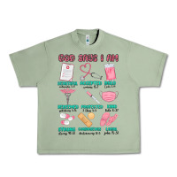 Oil Green god says i am nurse Urban Heavy Tee - MaliasSmallBusiness