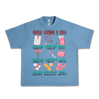 Pebble Blue god says i am nurse Urban Heavy Tee - MaliasSmallBusiness