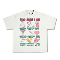 Pistachio god says i am nurse Urban Heavy Tee - MaliasSmallBusiness