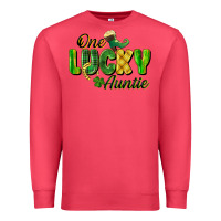 Cardinal One Lucky Auntie St. Patrick's Day Premium Sweatshirt - CowGirlArtShop