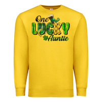 Lemon One Lucky Auntie St. Patrick's Day Premium Sweatshirt - CowGirlArtShop