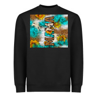 Black mama leopard sunflower Heavyweight Sweatshirt - LillyAllenDesigns