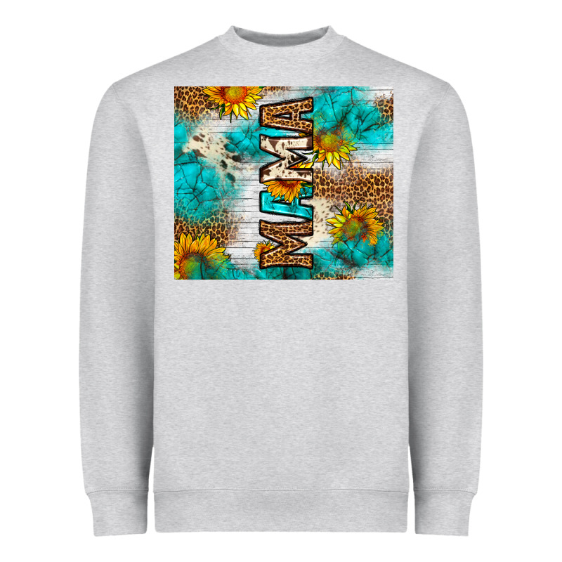 Mama Leopard Sunflower Heavyweight Sweatshirt by LillyAllenDesigns | Teevron
