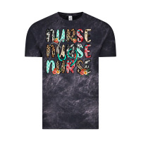 Cloud Black nurse nurse nurse Vintage Tee - NancyCooperArtShop