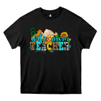 Black wife mom teacher with sunflowers Heavy Core Tee - AdoDesignShop