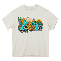 Cream wife mom teacher with sunflowers Heavy Core Tee - AdoDesignShop