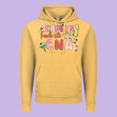 Cupids Favorite Cna Vintage Hoodie Designed By Maliassmallbusiness