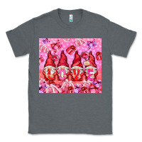 Charcoal Heather love gnomies with gift boxes Classic Tee - NancyCooperArtShop