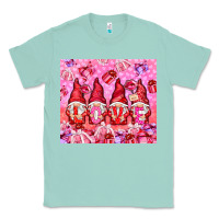 Seafoam love gnomies with gift boxes Classic Tee - NancyCooperArtShop