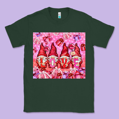 Love Gnomies With Gift Boxes Classic Tee Designed By Nancycooperartshop