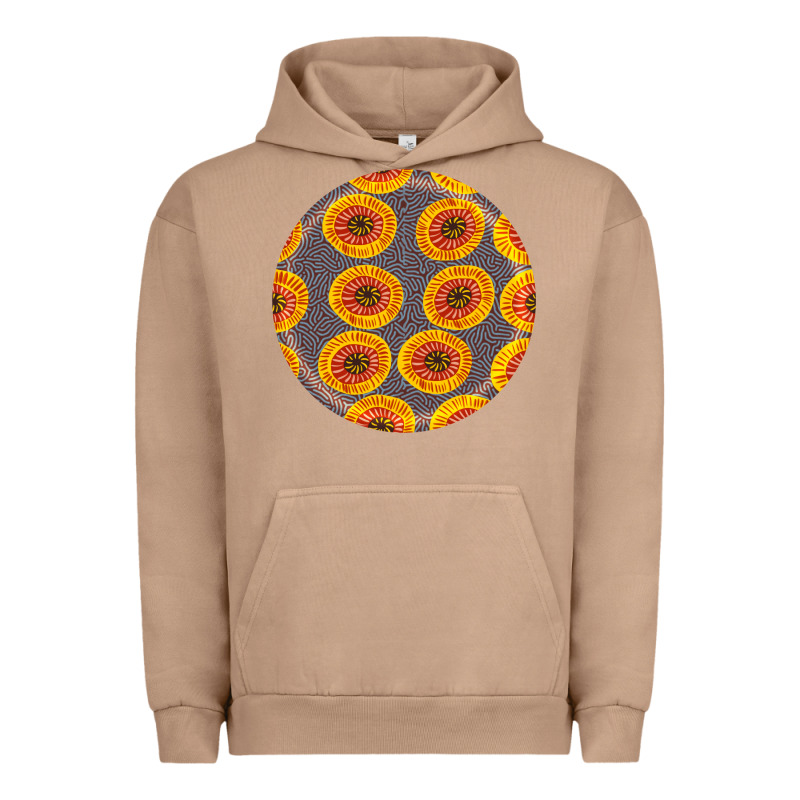 African Fabric Pattern Round Earrings 4 Urban Hoodie by BundleAndBundleShop | Teevron