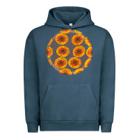 Pigment Midnight Navy african fabric pattern round earrings 4 Urban Hoodie - BundleAndBundleShop