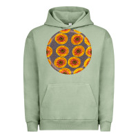 Pigment Oil Green african fabric pattern round earrings 4 Urban Hoodie - BundleAndBundleShop