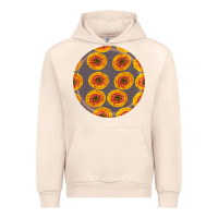 Sandshell african fabric pattern round earrings 4 Urban Hoodie - BundleAndBundleShop