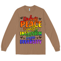 Toasted Coconut inspirational words in rainbow colors Long Sleeve Tee - LillyAllenDesigns